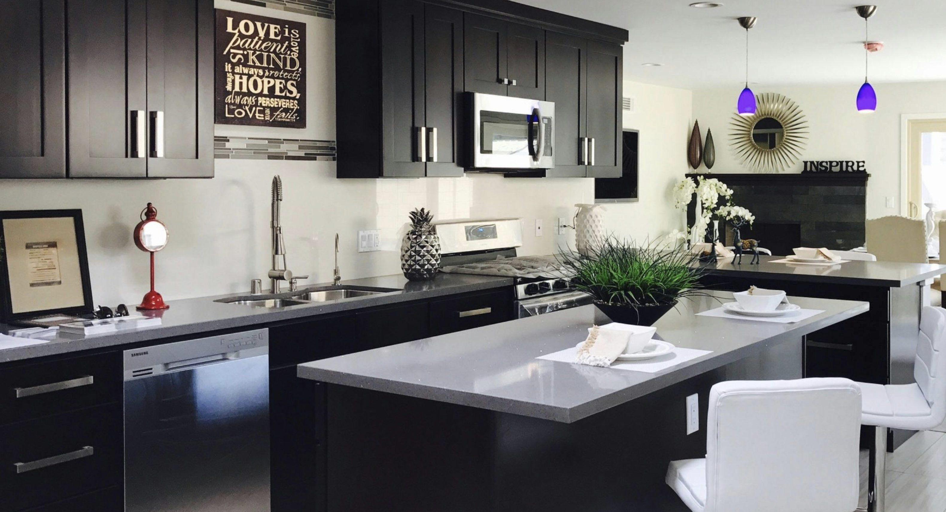 Finished kitchen cabinetry by Chroma Finishing